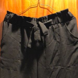 NWT; Black, wide leg pants